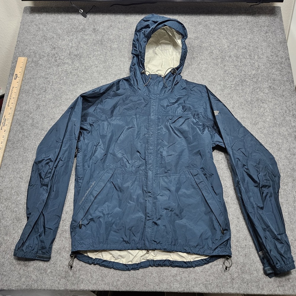 Eastern Mountain Sports EMS System 3 Men's L Nylon Windbreaker Rain Coat Jacket